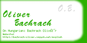 oliver bachrach business card